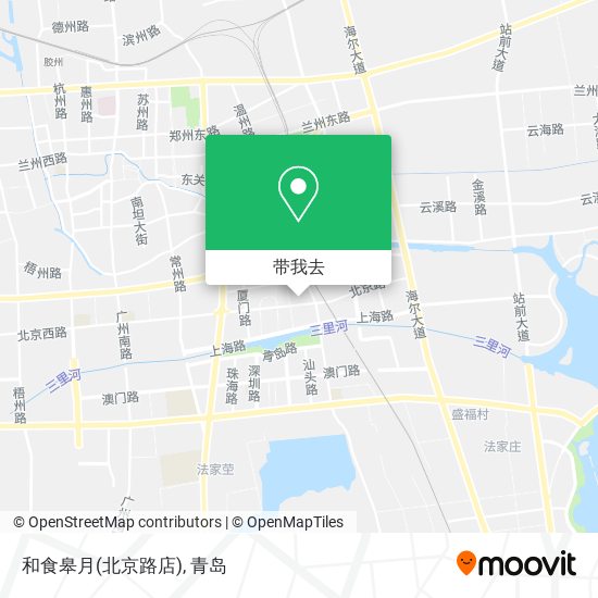 和食皋月(北京路店)地图