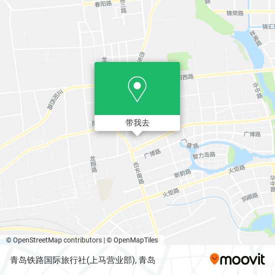 青岛铁路国际旅行社(上马营业部)地图