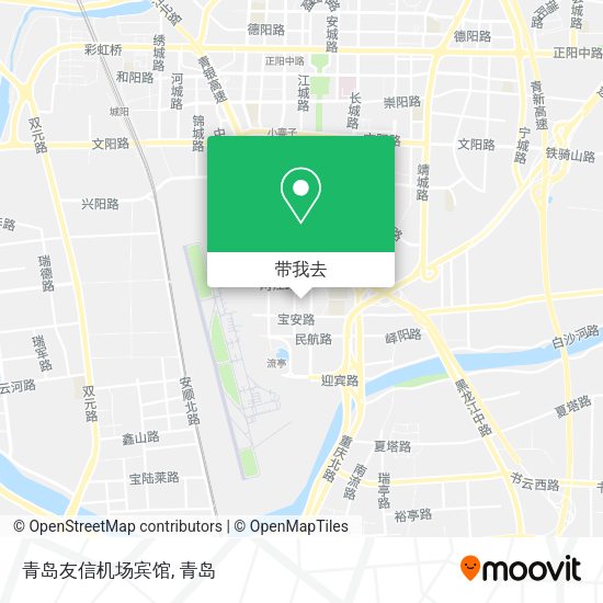 青岛友信机场宾馆地图