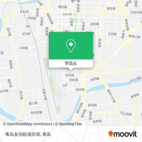 青岛友信机场宾馆地图