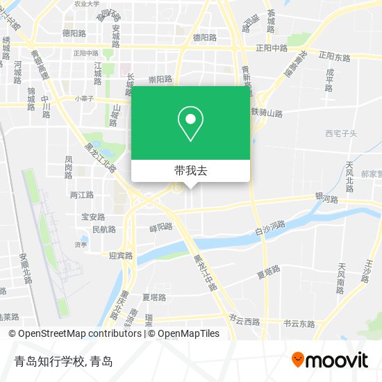 青岛知行学校地图
