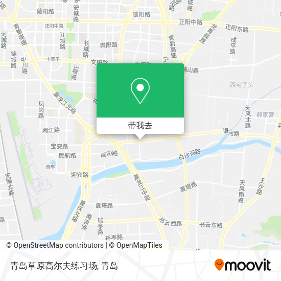 青岛草原高尔夫练习场地图