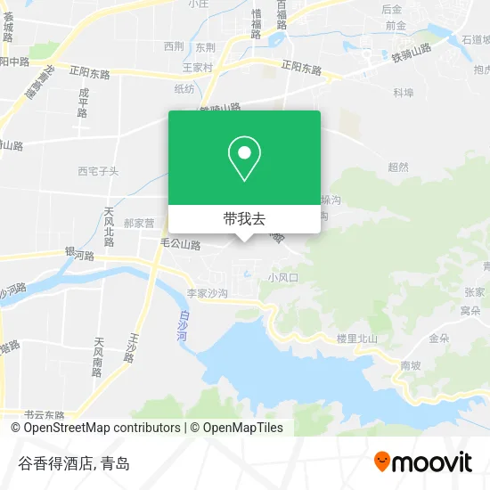 谷香得酒店地图