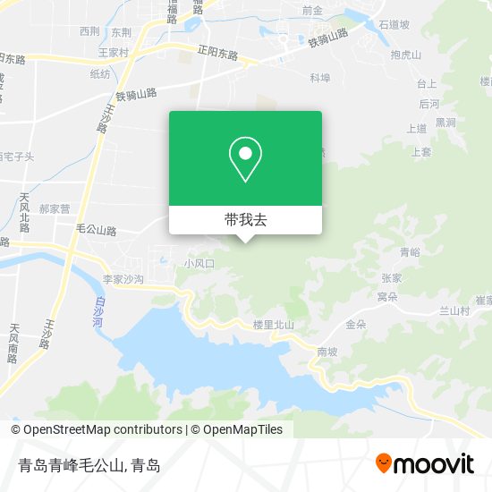 青岛青峰毛公山地图