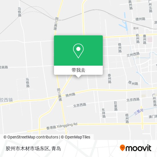 胶州市木材市场东区地图