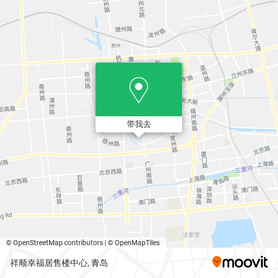 祥顺幸福居售楼中心地图