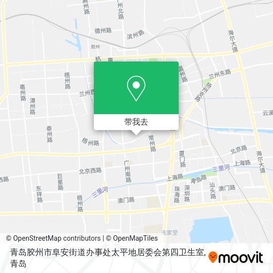 青岛胶州市阜安街道办事处太平地居委会第四卫生室地图