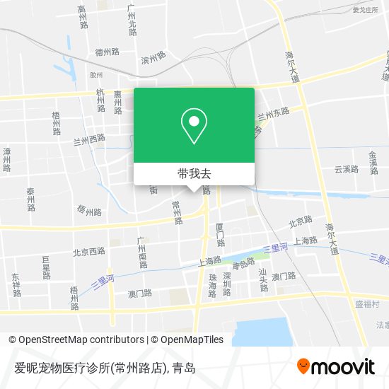 爱昵宠物医疗诊所(常州路店)地图