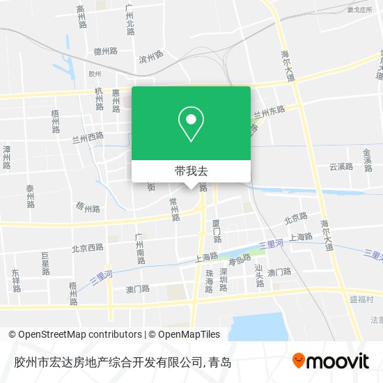 胶州市宏达房地产综合开发有限公司地图