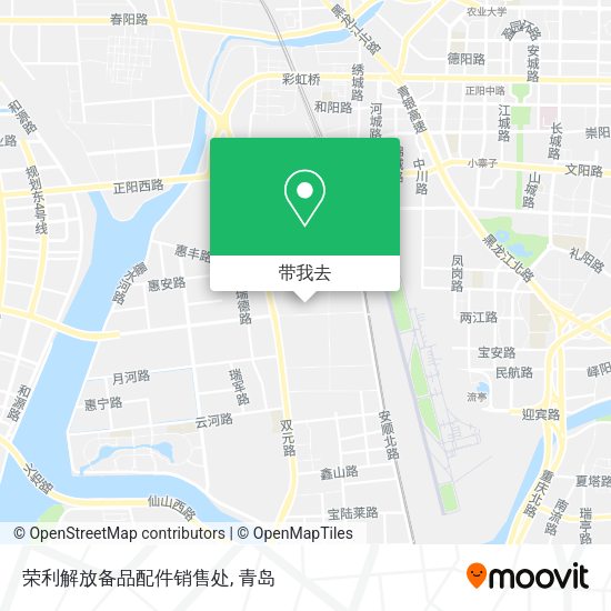 荣利解放备品配件销售处地图