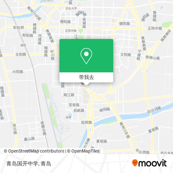 青岛国开中学地图