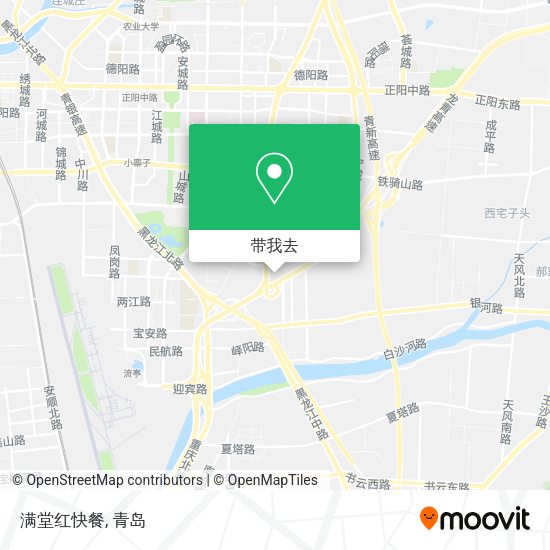 满堂红快餐地图