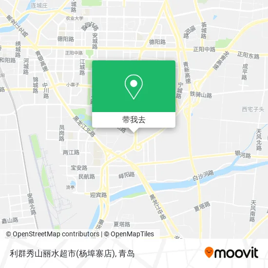 利群秀山丽水超市(杨埠寨店)地图