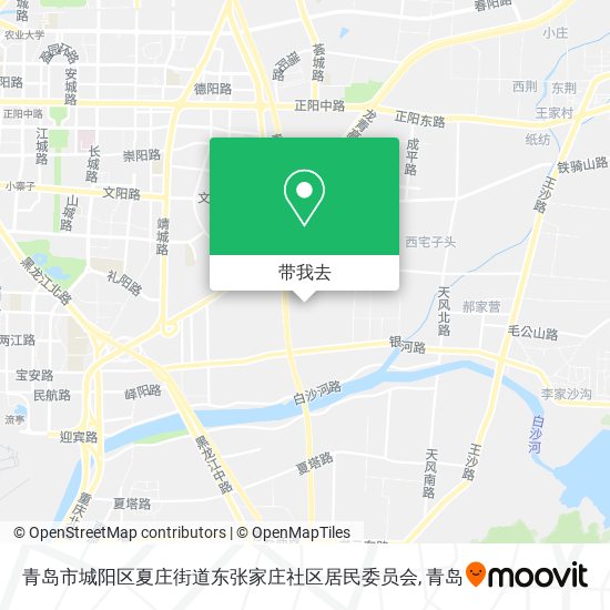 青岛市城阳区夏庄街道东张家庄社区居民委员会地图