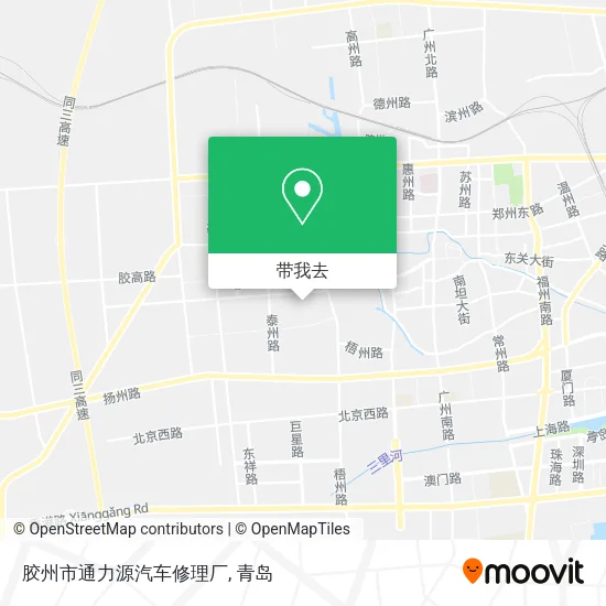 胶州市通力源汽车修理厂地图