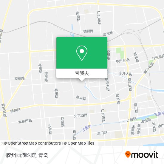 胶州西湖医院地图