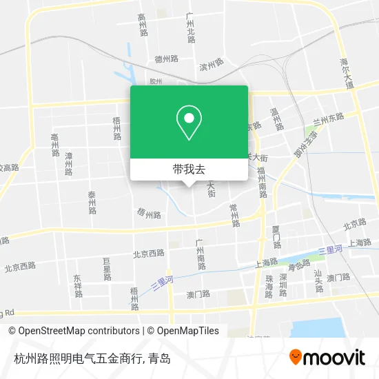 杭州路照明电气五金商行地图