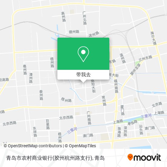 青岛市农村商业银行(胶州杭州路支行)地图