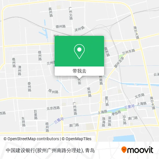 中国建设银行(胶州广州南路分理处)地图