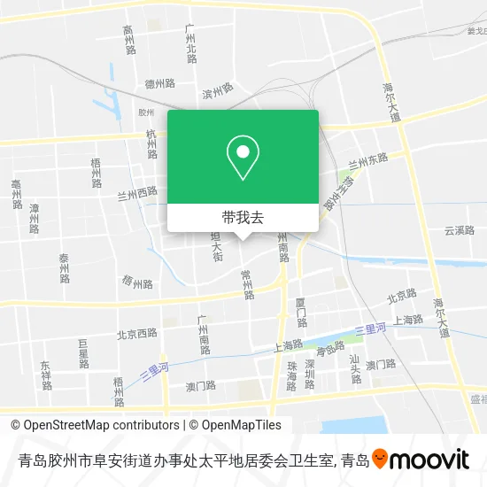 青岛胶州市阜安街道办事处太平地居委会卫生室地图