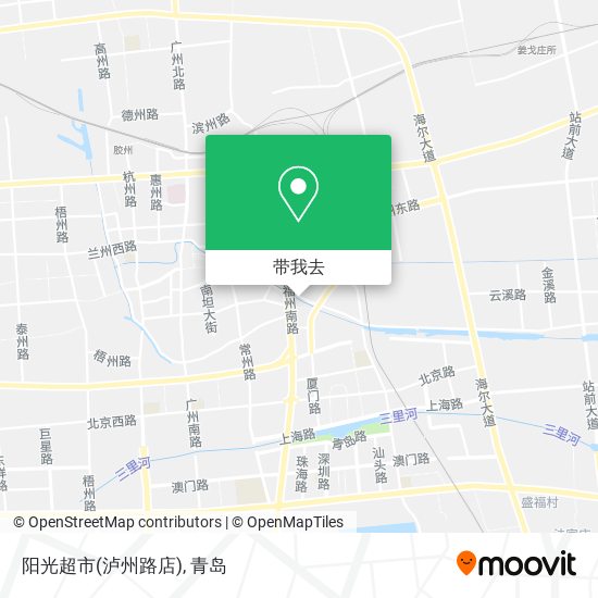 阳光超市(泸州路店)地图