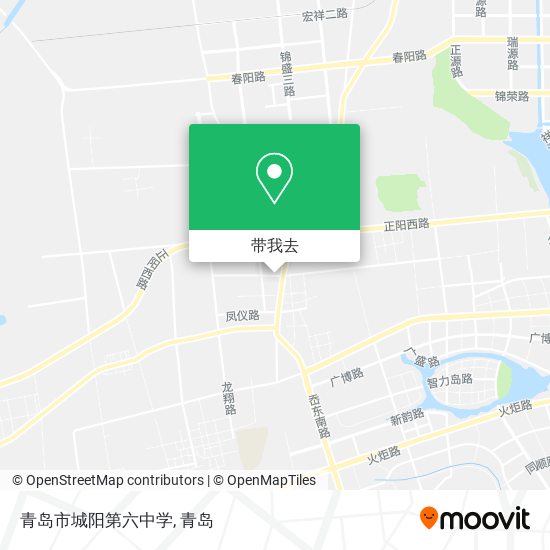 青岛市城阳第六中学地图