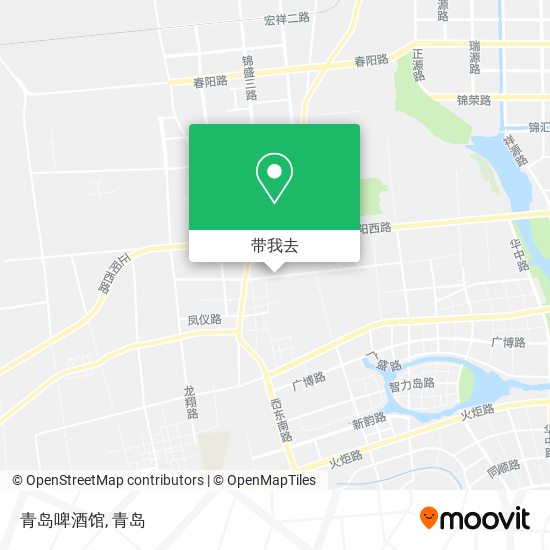 青岛啤酒馆地图