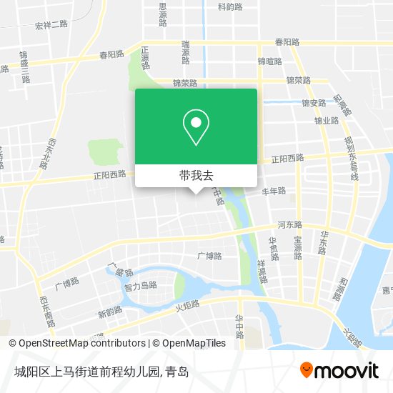 城阳区上马街道前程幼儿园地图