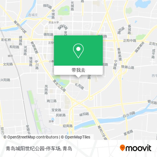 青岛城阳世纪公园-停车场地图
