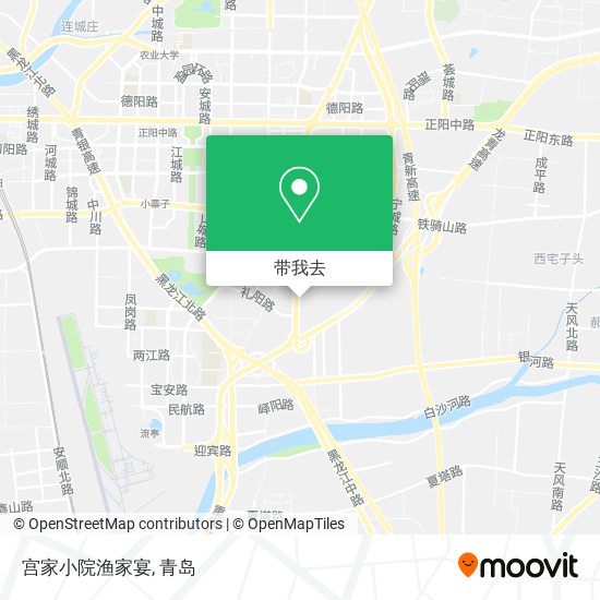 宫家小院渔家宴地图