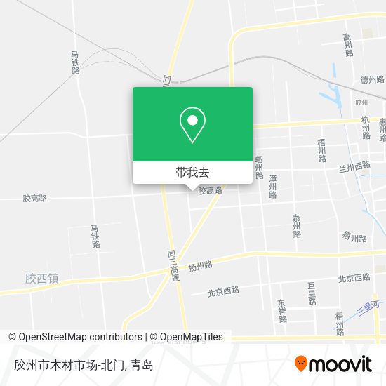 胶州市木材市场-北门地图