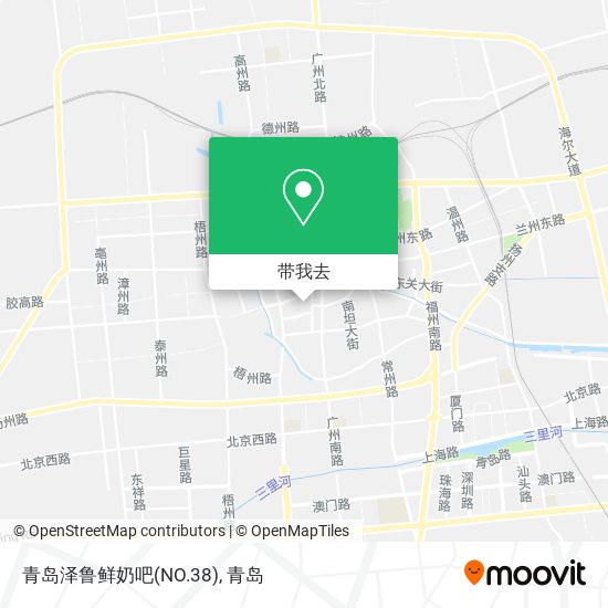 青岛泽鲁鲜奶吧(NO.38)地图
