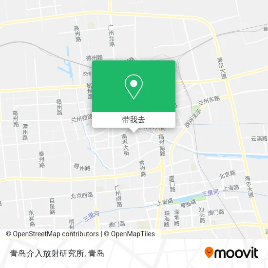 青岛介入放射研究所地图