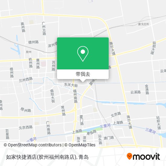 如家快捷酒店(胶州福州南路店)地图