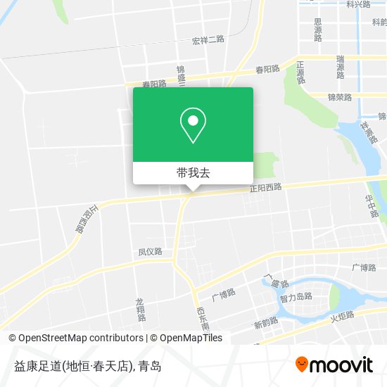 益康足道(地恒·春天店)地图