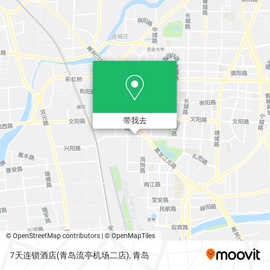 7天连锁酒店(青岛流亭机场二店)地图