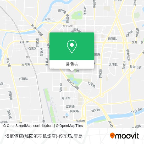 汉庭酒店(城阳流亭机场店)-停车场地图
