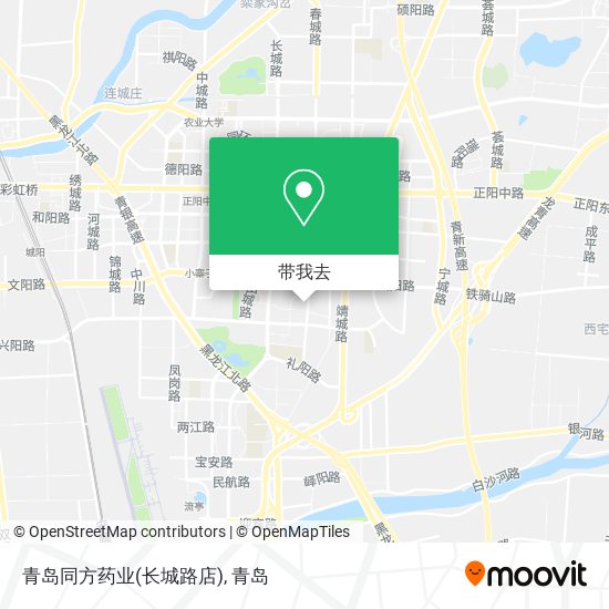 青岛同方药业(长城路店)地图