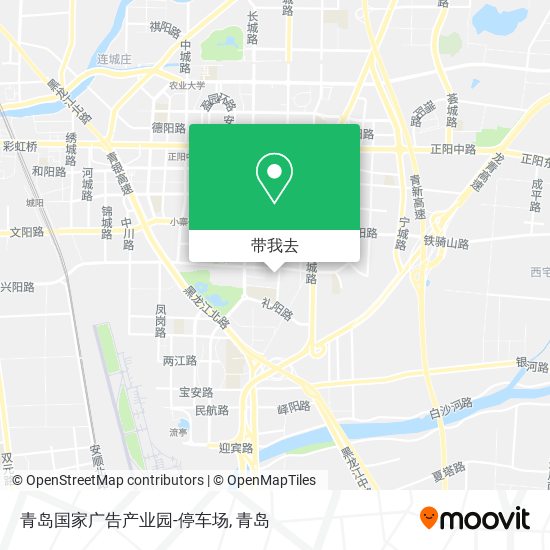 青岛国家广告产业园-停车场地图