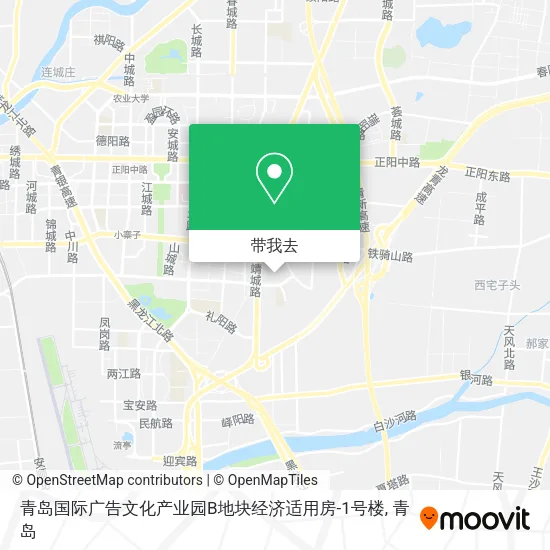 青岛国际广告文化产业园B地块经济适用房-1号楼地图