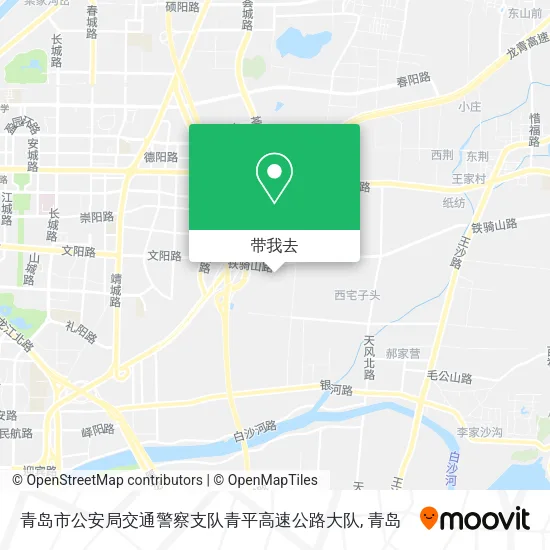 青岛市公安局交通警察支队青平高速公路大队地图