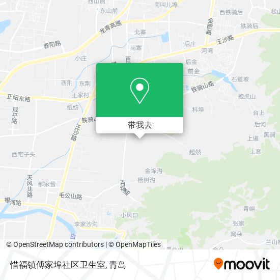 惜福镇傅家埠社区卫生室地图