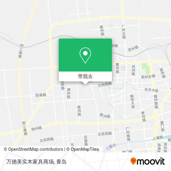 万德美实木家具商场地图