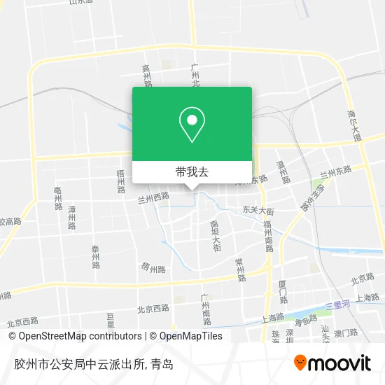 胶州市公安局中云派出所地图