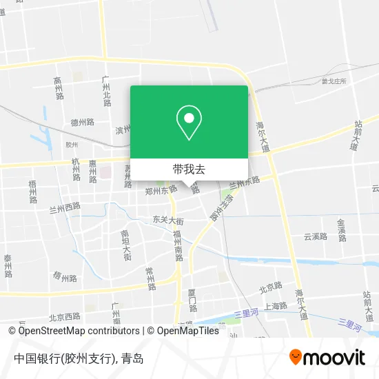 中国银行(胶州支行)地图