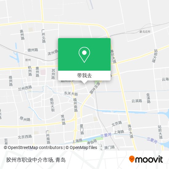 胶州市职业中介市场地图