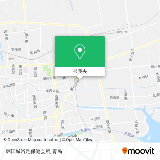 韩国城浴足保健会所地图