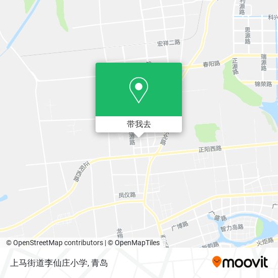 上马街道李仙庄小学地图