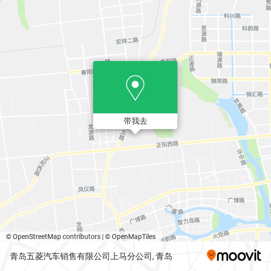 青岛五菱汽车销售有限公司上马分公司地图