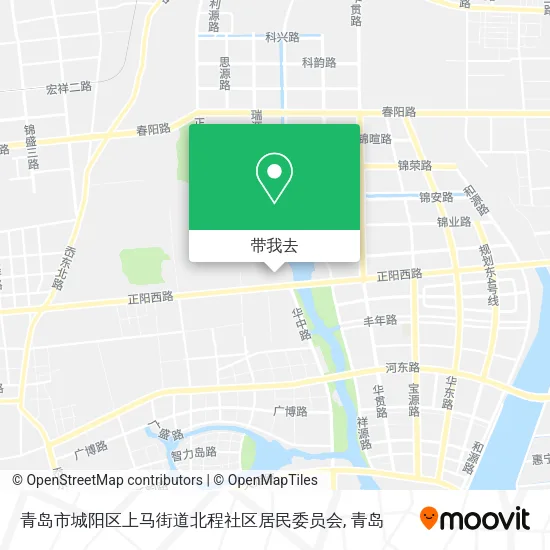青岛市城阳区上马街道北程社区居民委员会地图